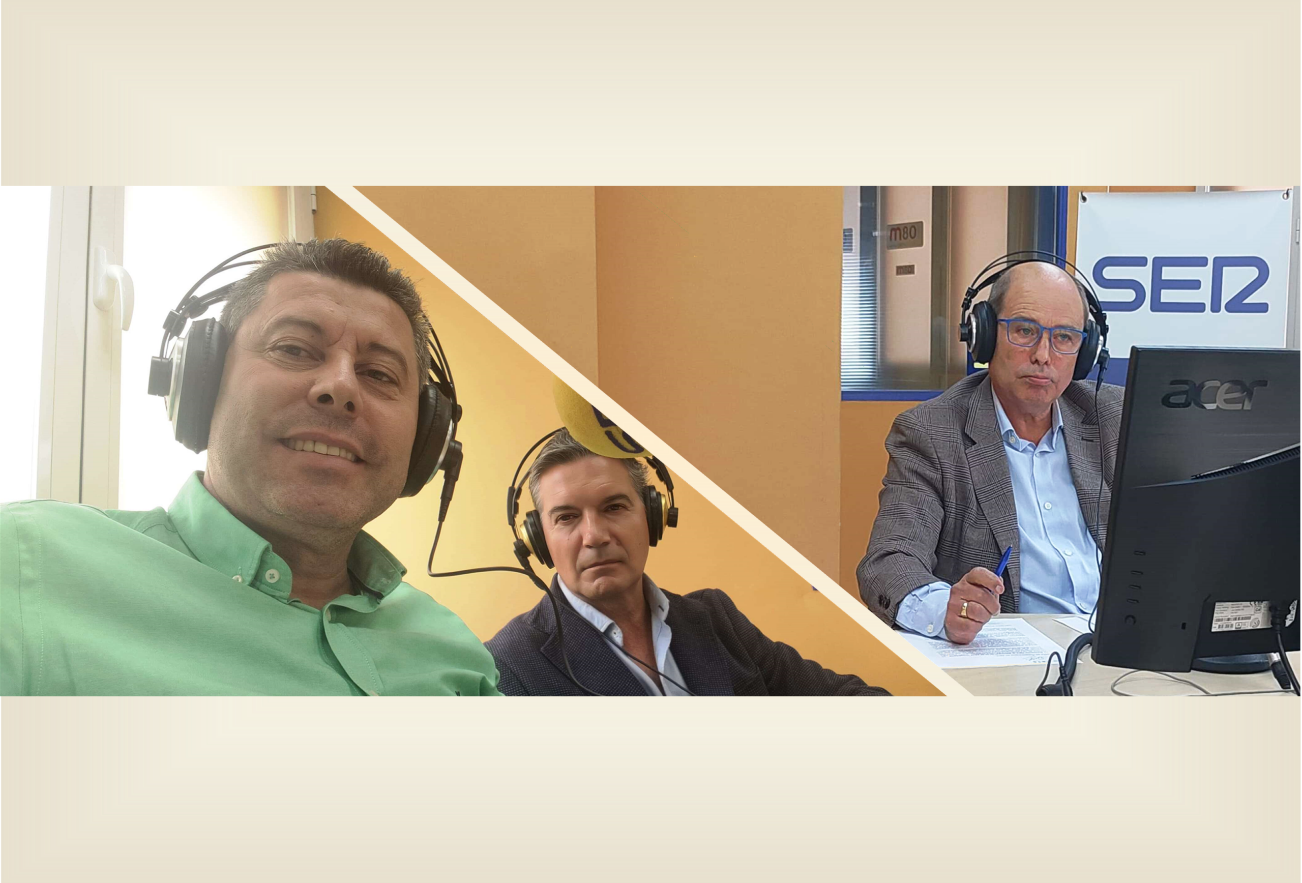 Entrevista en los estudios de Cadena Ser Granada en su programa «Hoy por Hoy Granada»